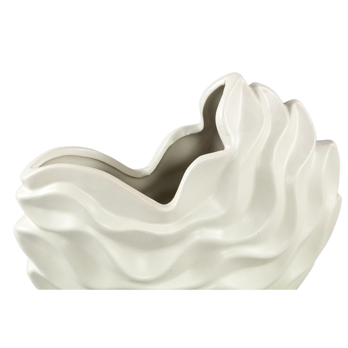 TOPF Kaylagh Beige 25/10/22cm - Beige, Keramik (22cm) - PTMD Collection