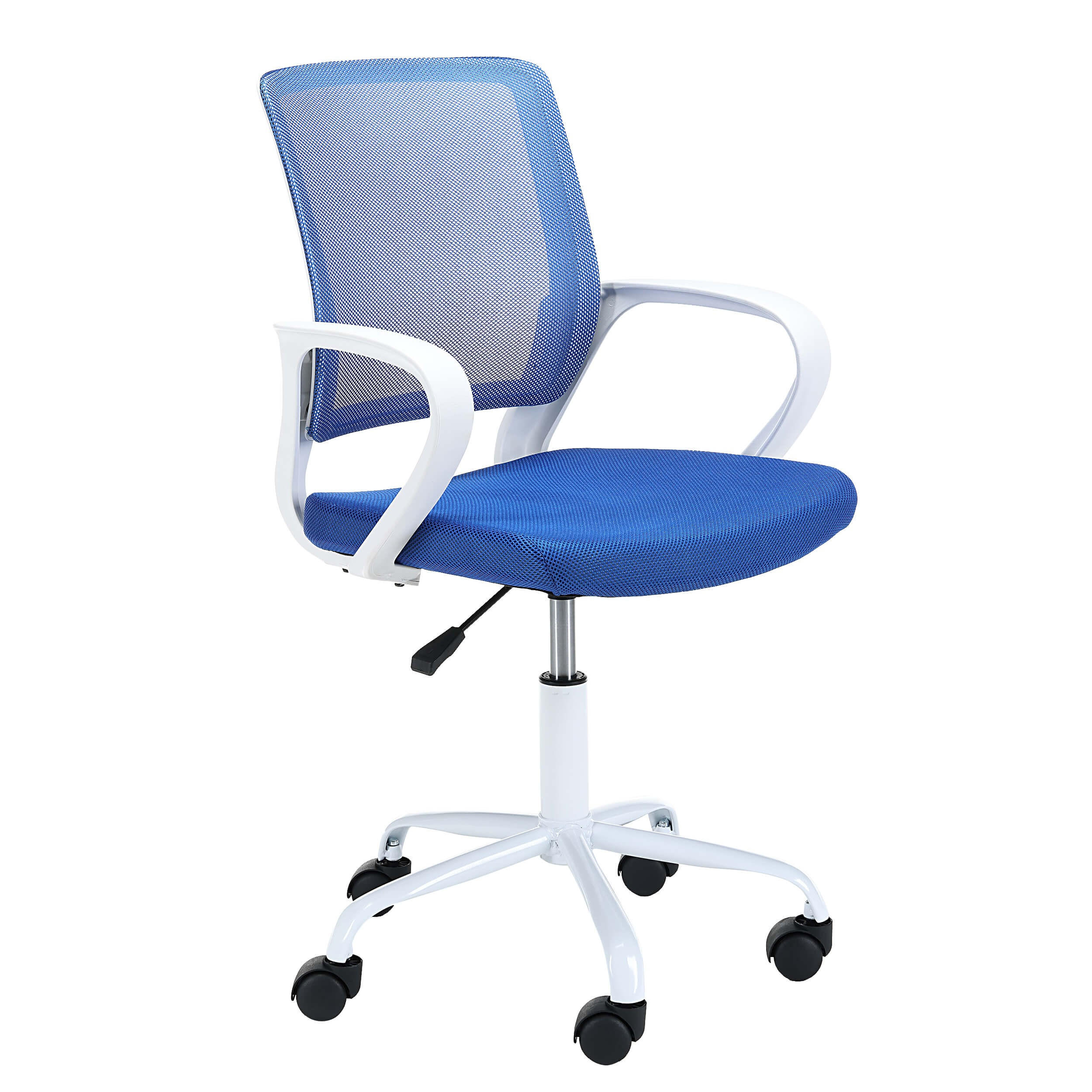 Akord Jugenddrehstuhl Weiß, Blau 53x93x56.5 cm
