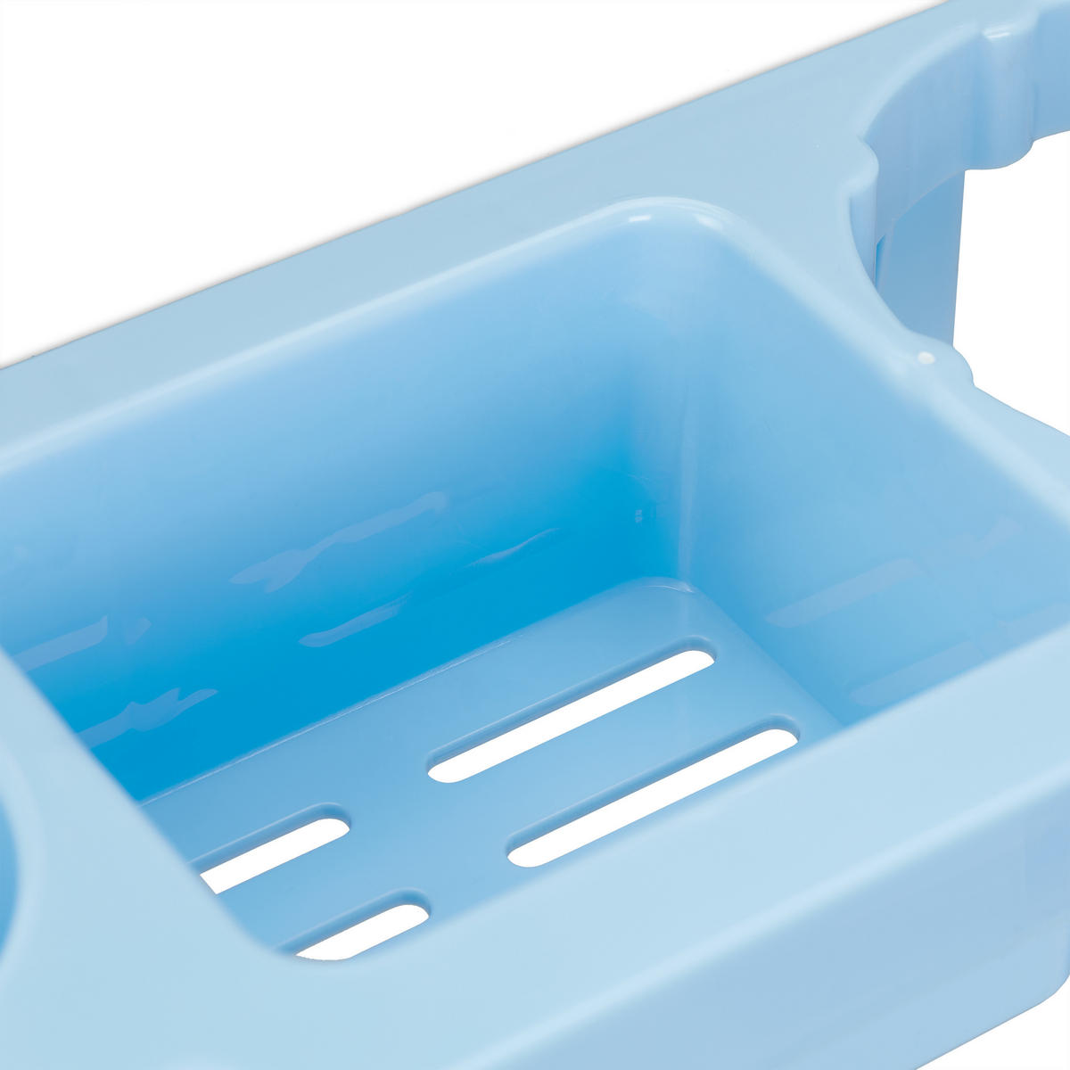 FÖHN-HALTERUNG - Hellblau, Kunststoff (30/9/10.5cm) - Relaxdays