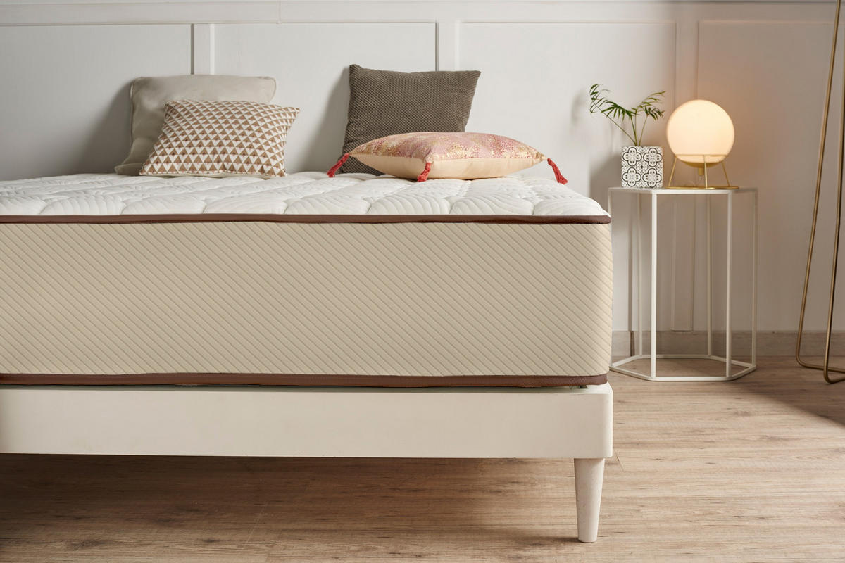 MATRATZE Air Max Braun 27 cm - 140X200 cm - Beige, Textil (140/200cm) - Moonia