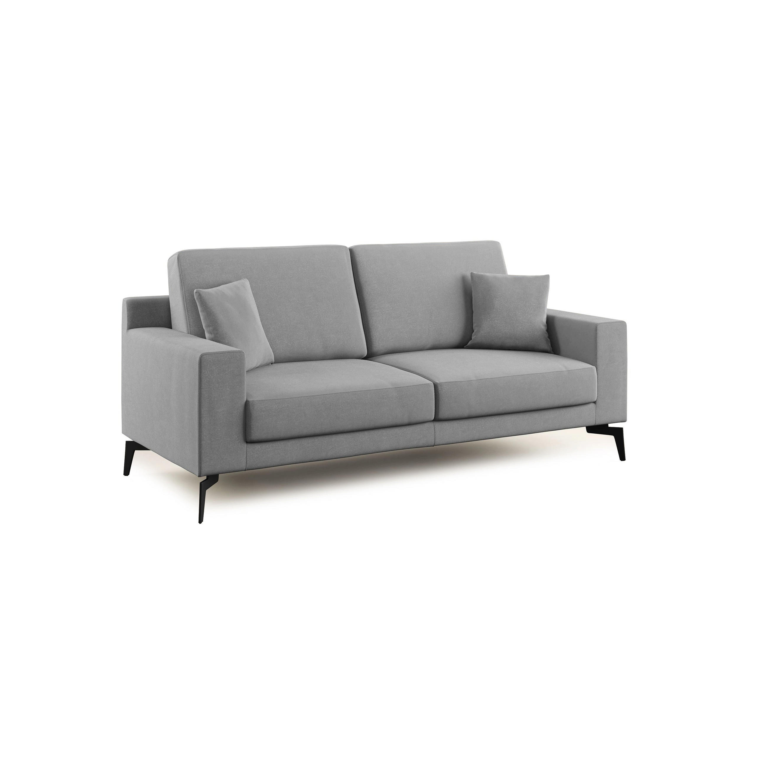 Divani.store Linearsofa Grau 186x95x91 cm