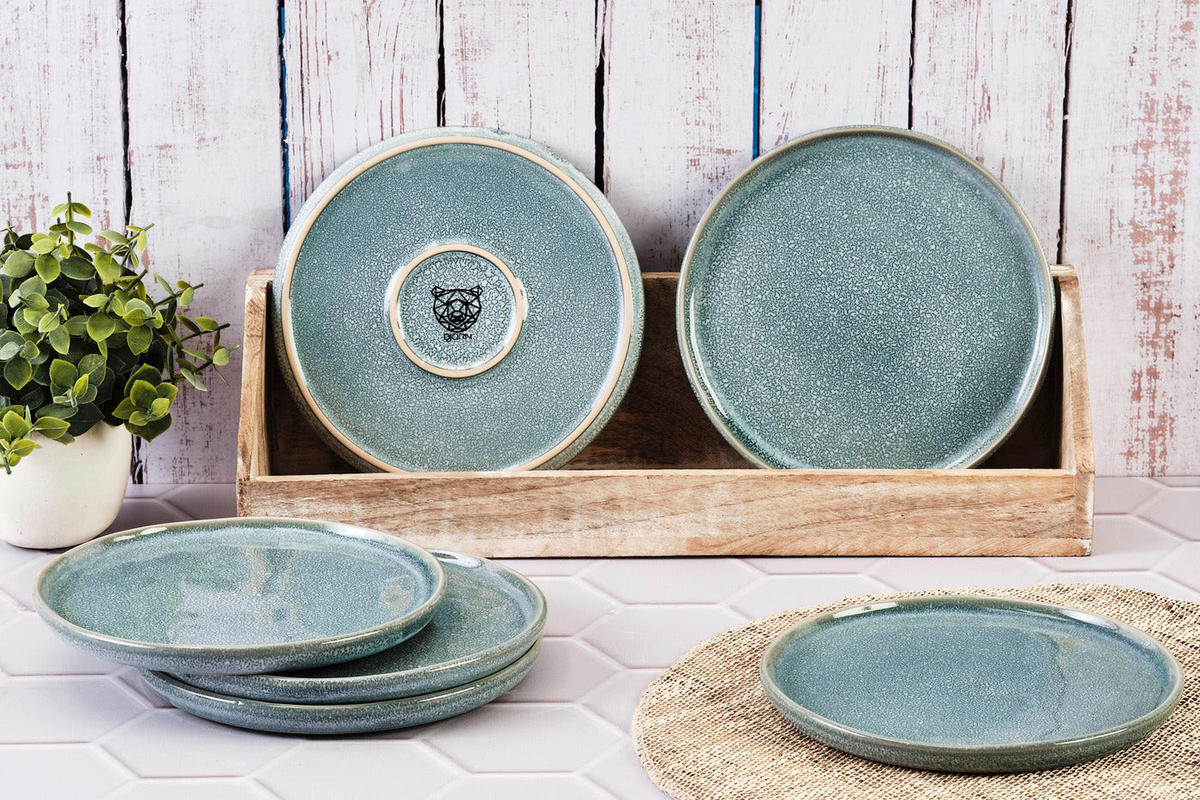 TELLER Magma Ø20cm - 6er-Set - Cobalt - Blau, Keramik (20cm) - Björn