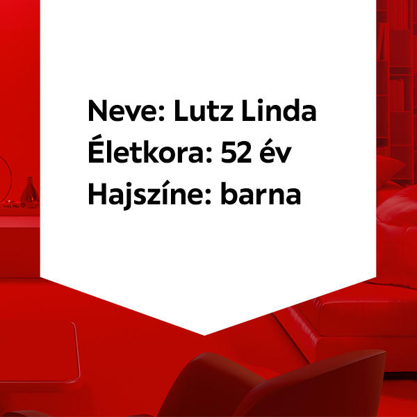 Lutz Linda fiktív személyes adatai