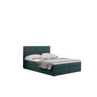 BOXBETT Mit Bettkasten Und Matratze BALI Stoff Mat Velvet Meeresfarbe 120x200 cm H3-Bonell - Mintgrün, Holz/Holzwerkstoff (120/200cm) - Kaiser Möbel