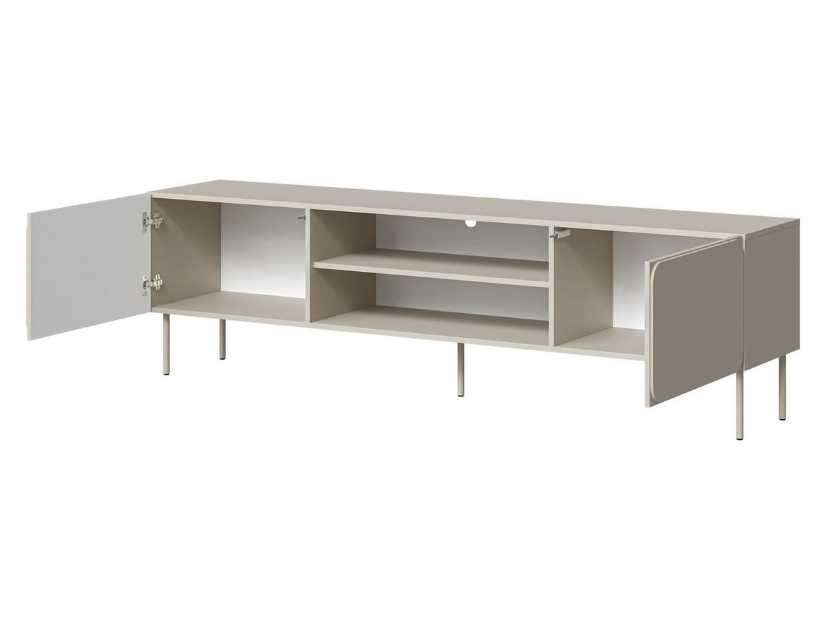 TV-LOWBOARD Rafael 200 EF - Kaschmir, Holzwerkstoff/Metall (200/58/40cm) - MIRJAN24