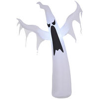 HALLOWEEN-DEKORATION Weiß 130.0/30.0/180.0cm - Weiß, Textil (30/180/130cm)