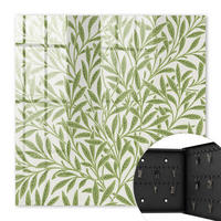SCHLÜSSELBOX Schwarz 30x30 cm- Türöffnung nach rechts - Grüne Natur - Grün, Metall (30/30/5cm) - TULUP
