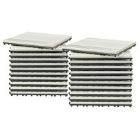TERRASSENFLIESE - 11er-Set - Weiß, Kunststoff (30/30/2.4cm) - home24