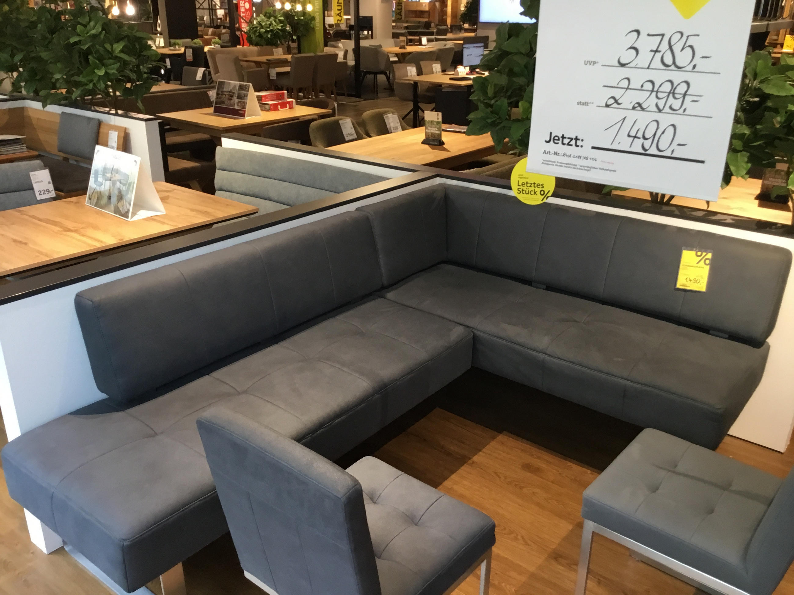 Eckbank + 2 stühle - Moderano
