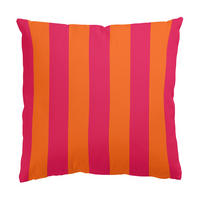 DEKOKISSEN PopArt Sommer Streifen Pink Orange 40/40 cm - Pink, Textil (40/40/10cm) - Bilderwelten