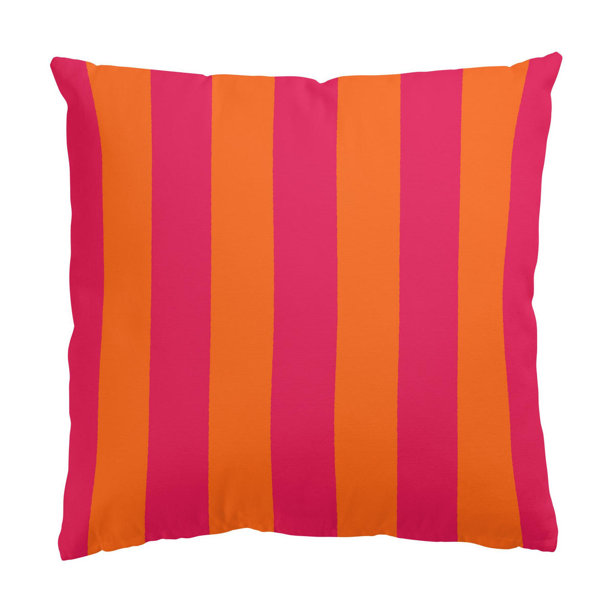 DEKOKISSEN PopArt Sommer Streifen Pink Orange 40/40 cm - Pink, Textil (40/40/10cm) - Bilderwelten