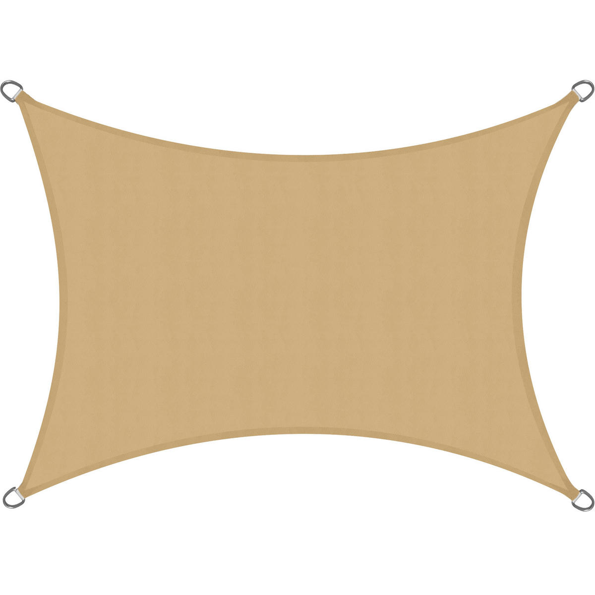 SONNENSEGEL SolVision PS9 200/300 cm rechteckig Sand PE - Sandfarben, Kunststoff (300/200cm) - Sol Royal