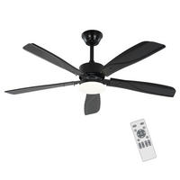 DECKENVENTILATOR Qyren 125/125/42 cm - Schwarz, Metall (125/125/42cm) - ZMH