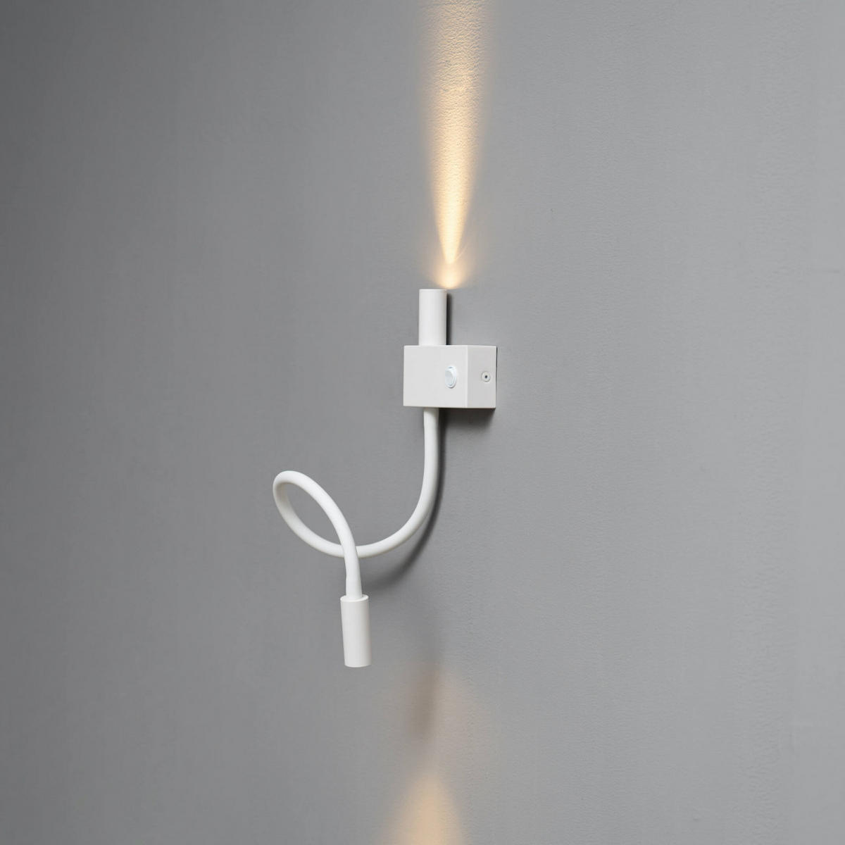 WANDLEUCHTE Nanda, Weiß, 37cm - Weiß, Metall (3/23/37cm) - KOSILUM