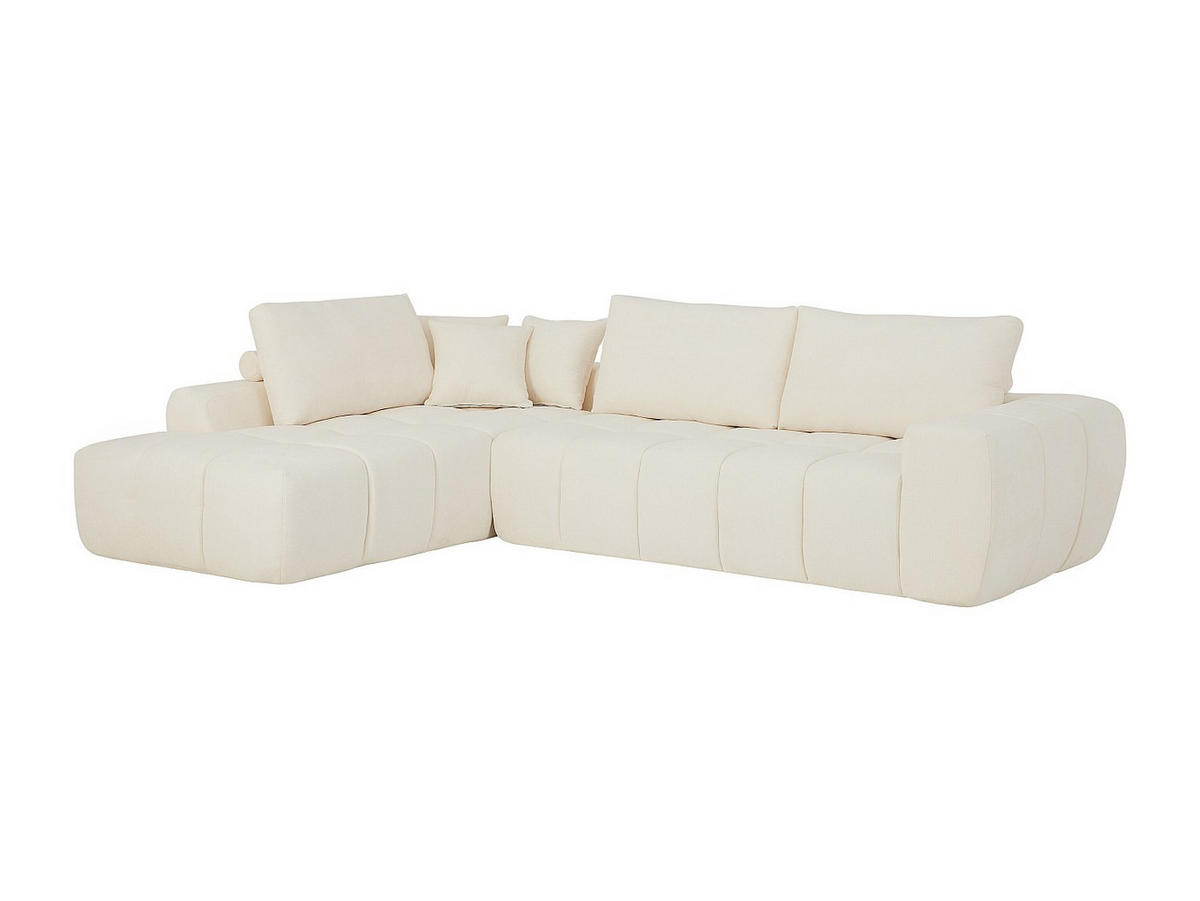 SOFA - 6 Personen - stoff - beige Lavezo - Beige, Textil (300/82/209cm) - Vente-Unique