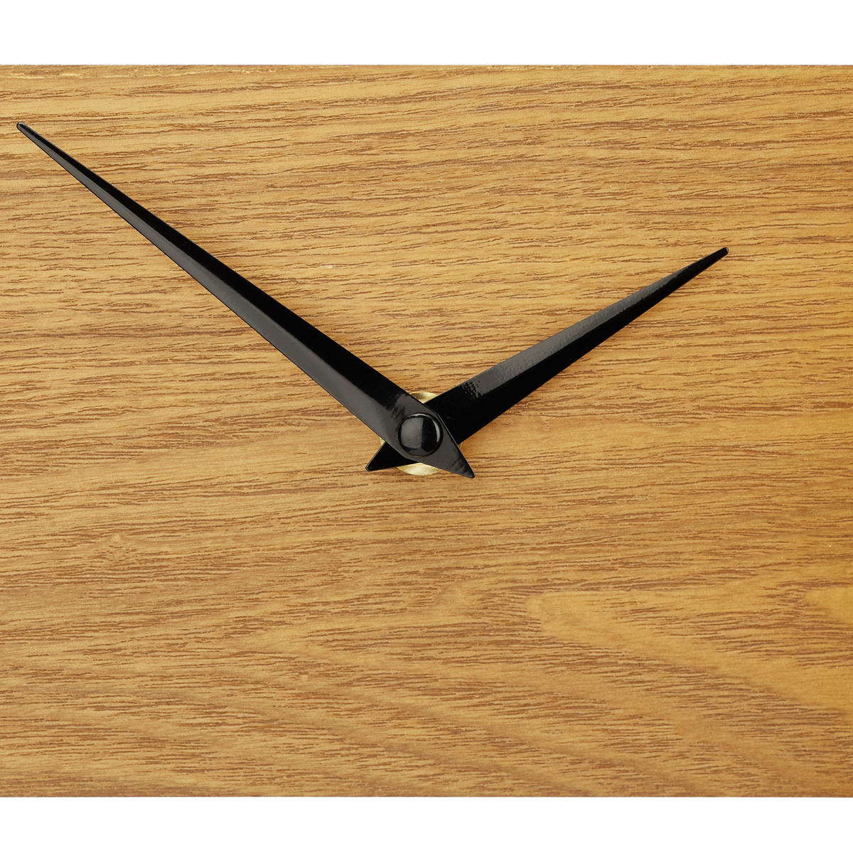 WANDUHR - Hellbraun, Holzwerkstoff/Metall (30/30/4cm) - Relaxdays