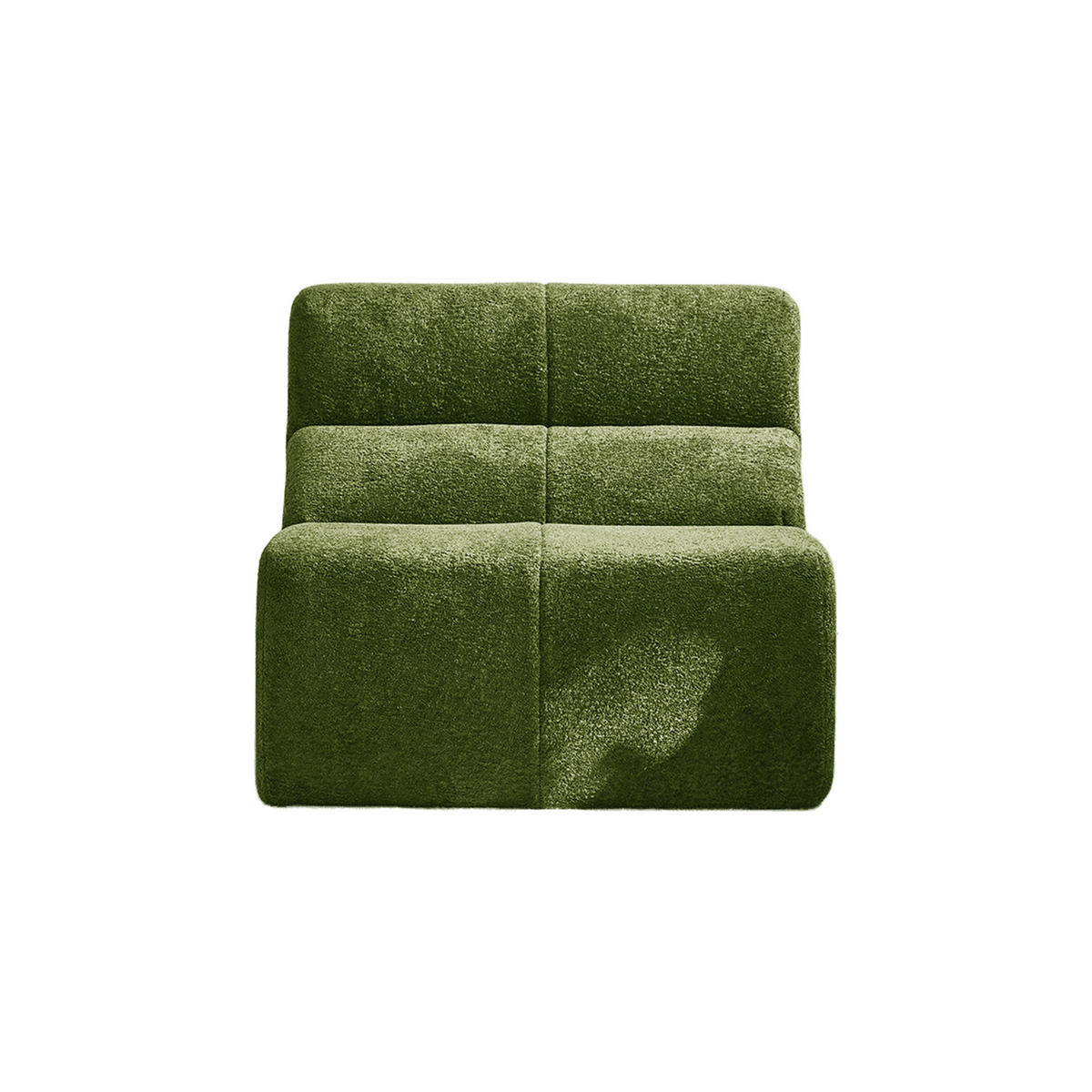 SOFA-SESSEL Samtbezug komprimiert ohne Montage 94/110/79 cm Grün - Grün, Textil (110/79/94cm) - Redom