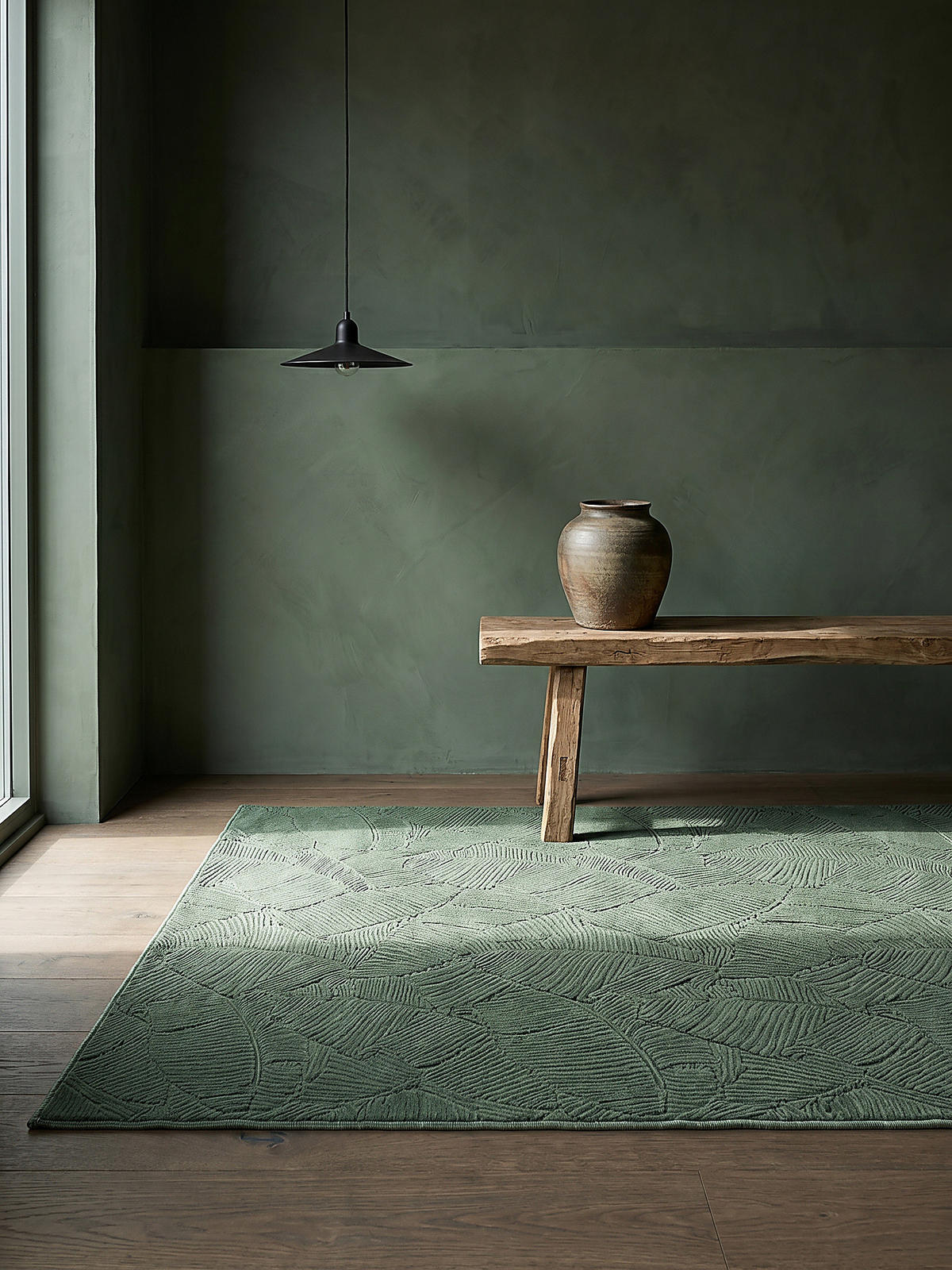 KURZFLORTEPPICH Antirutsch Abstrakt DALAR Polypropylen Waldgrün 200 x 280 cm - Grün, Textil (200/280cm) - KADIMA DESIGN