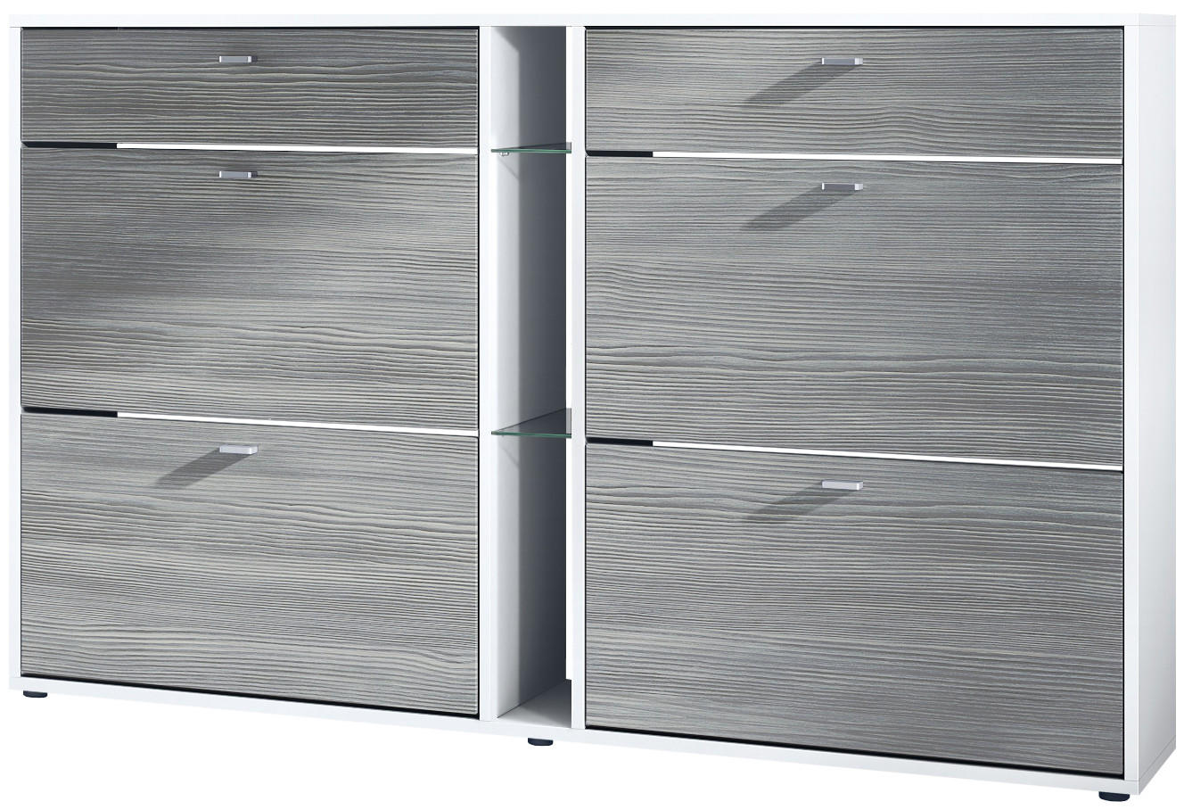 SCHUHSCHRANK Today Fronten in Avola-Anthrazit - Anthrazit, Holzwerkstoff (155.5/95/28cm) - Vladon