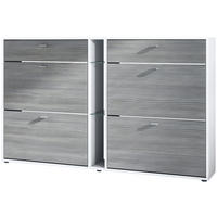 SCHUHSCHRANK Today Fronten in Avola-Anthrazit - Anthrazit, Holzwerkstoff (155.5/95/28cm) - Vladon