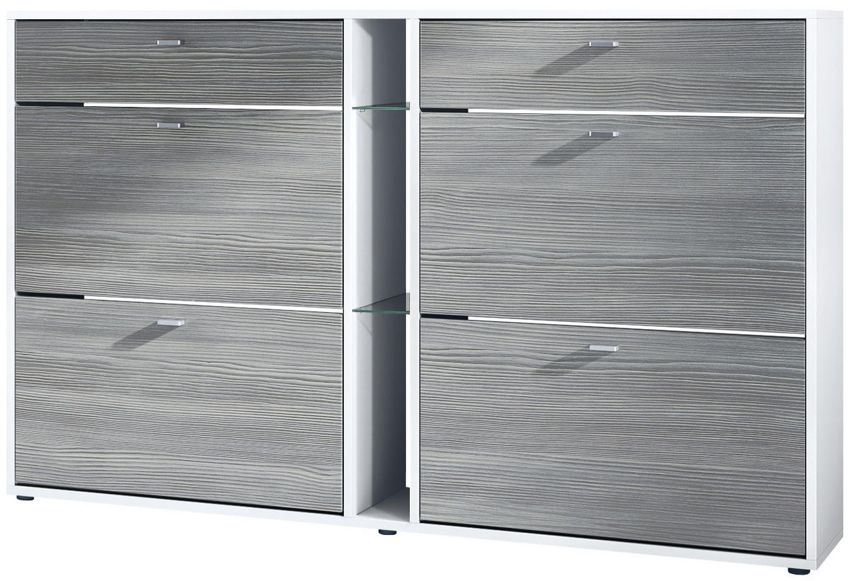 SCHUHSCHRANK Today Fronten in Avola-Anthrazit - Anthrazit, Holzwerkstoff (155.5/95/28cm) - Vladon