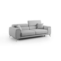 LINEARSOFA Fusion - Grau, Textil (185/73/102cm) - Divani.store