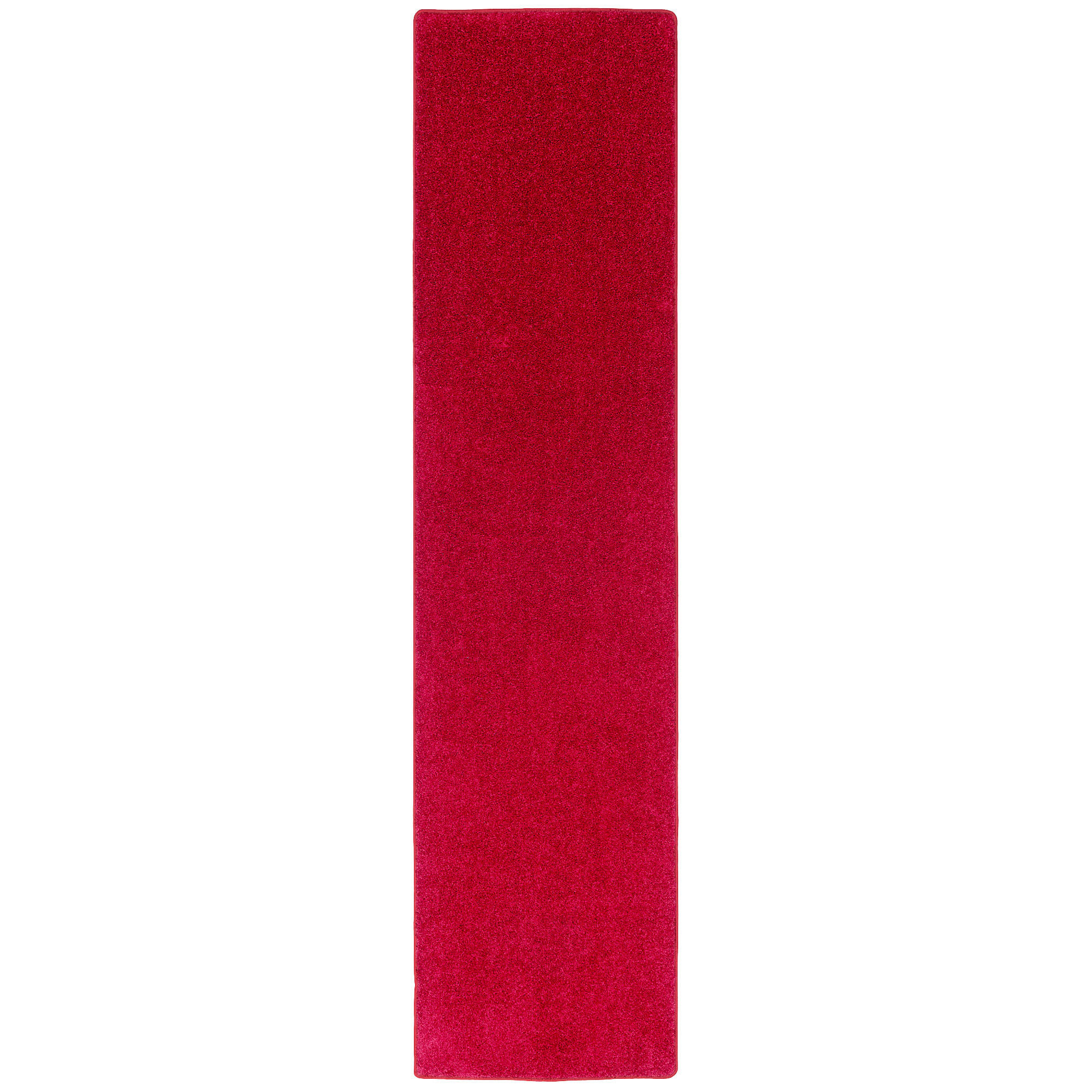 HOCHFLOR VELOURS TEPPICH LÄUFER MONA - Rot, Textil (80/160cm) - Snapstyle