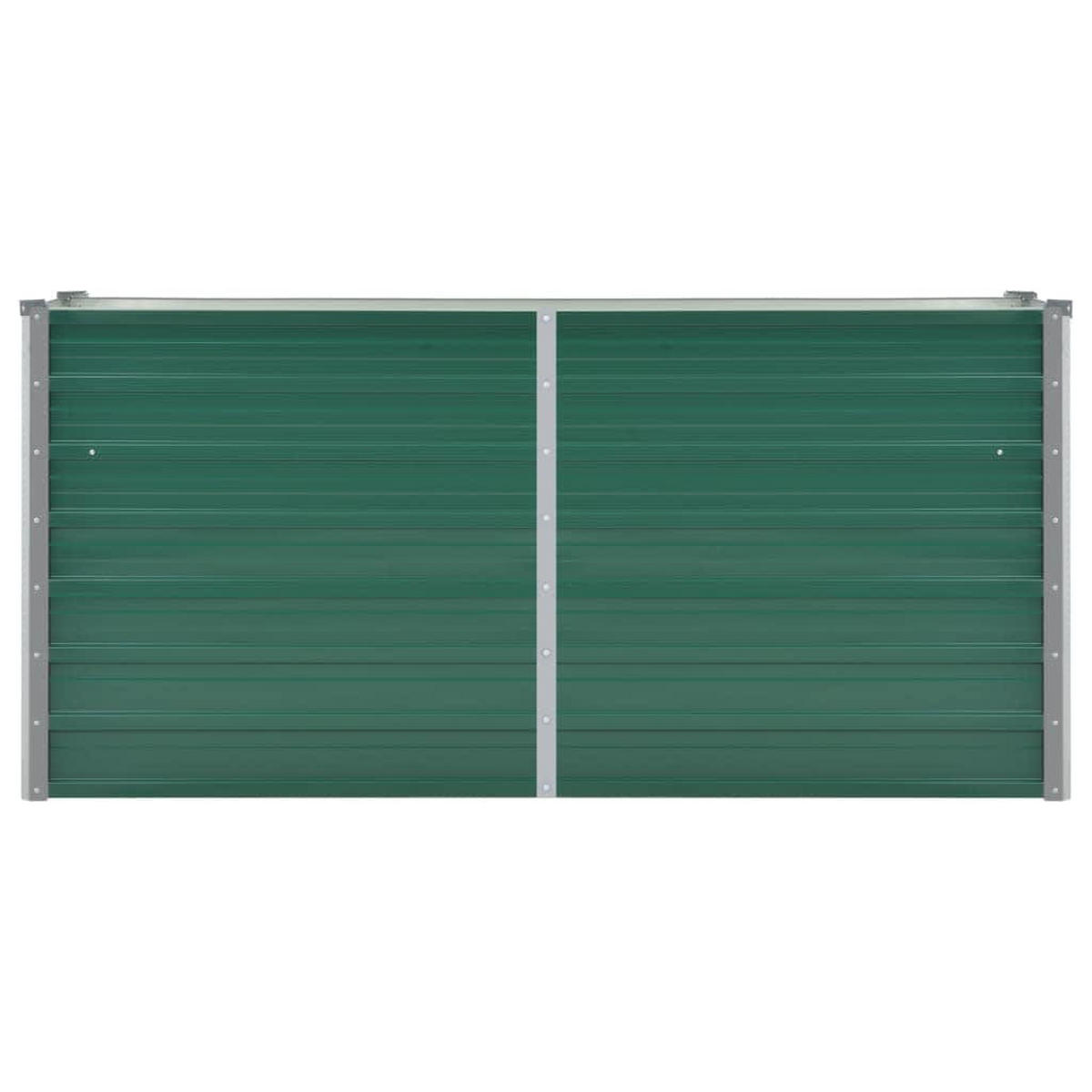 HOCHBEET 160/40/77 cm, aus Verzinkter Stahl, Grün - Grün, Metall (40/77/160cm) - vidaXL