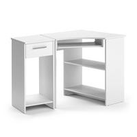 ECKSCHREIBTISCH Odin Weiß 83 x 76 cm Set mit PC-Schrank - Weiß, Holzwerkstoff (76/83/77cm) - Vicco
