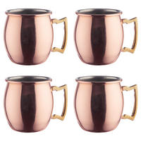 MINI-BECHER (4er Set) Moscow Mule - Roségold, Keramik (0.06L) - BUTLERS