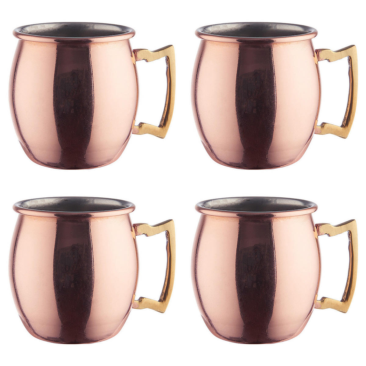 MINI-BECHER (4er Set) Moscow Mule - Roségold, Keramik (0.06L) - BUTLERS