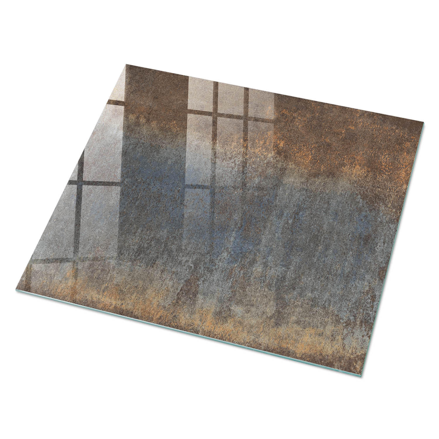 GLASPLATTE 80x60 cm – Erde und Himmel - Grau, Glas (0.4/80/60cm) - ArtPrintCave