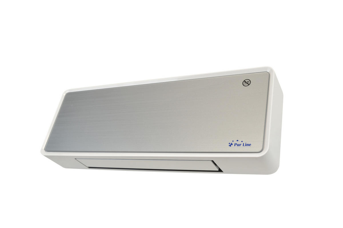 SPLIT-WANDHEIZUNG Grau mit Fernsteuerung und Programmierung 2000 W - Grau, Kunststoff (54/19/12cm) - Purline