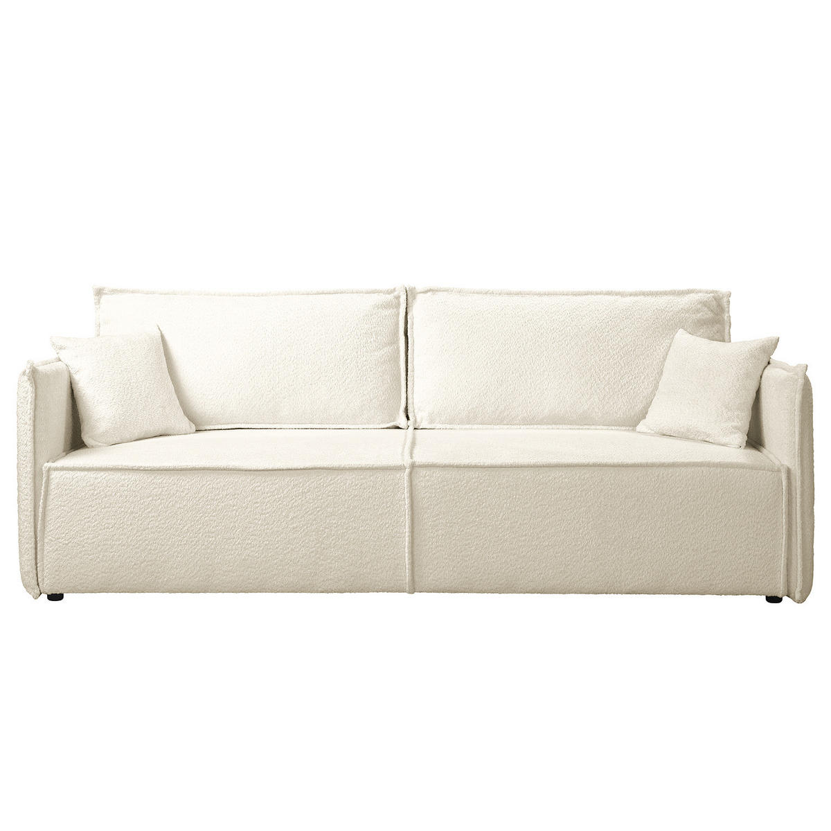 SCHLAFSOFA - Schwarz/Weiß, Kunststoff/Textil (221/70/105cm) - home24