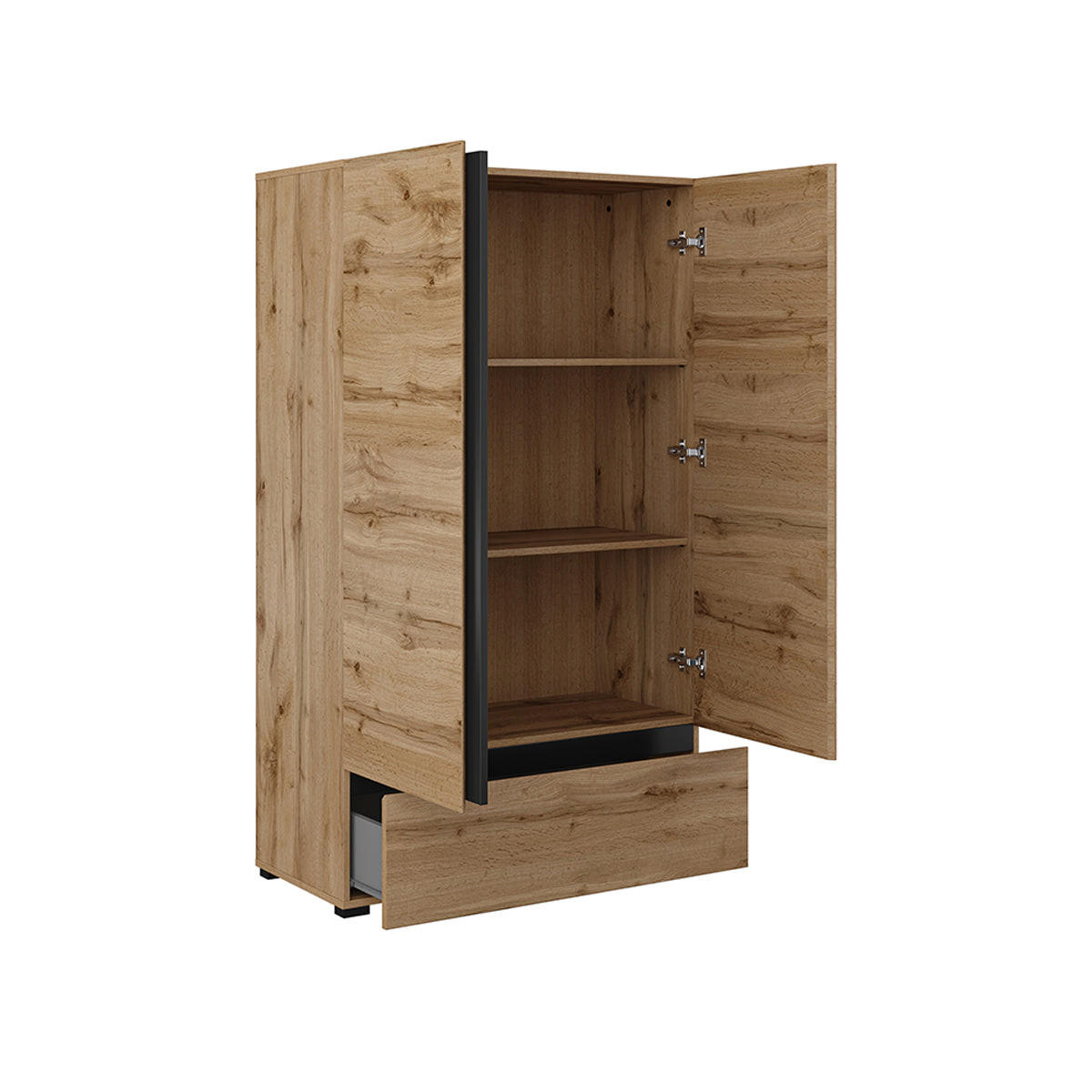 SCHRANK 2 Türen Lilia Holz - Braun, Holzwerkstoff (89/150/40cm) - Petits-meubles