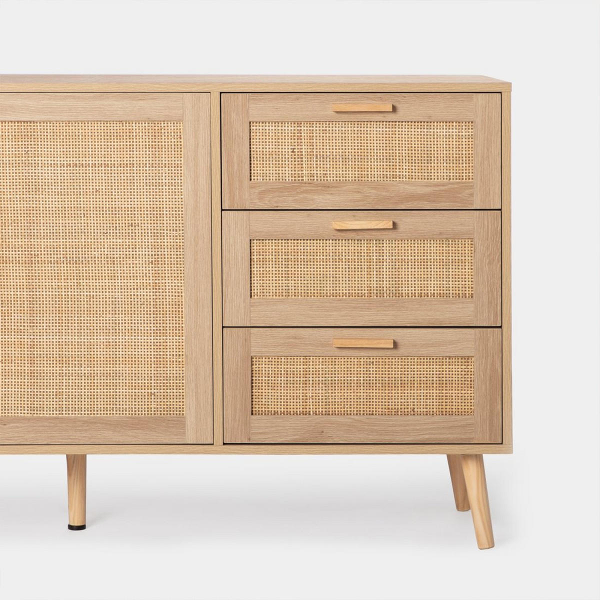 ANRICHTE NIEDRIGE Tahiti Natürlich 148 cm x 79 cm - Naturfarben, Holzwerkstoff (148/79/40cm) - Klast Home