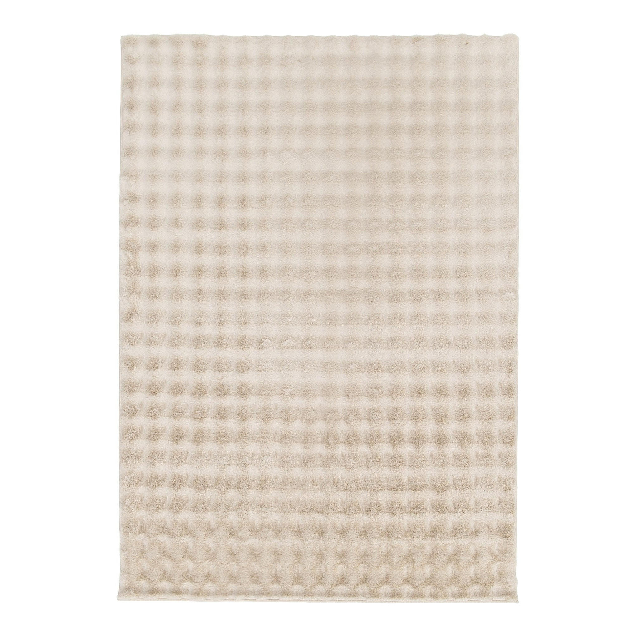 TEPPICH ultraweich mit Relief-Effekt beige - Beige, Textil (120/170cm) - AFK Living