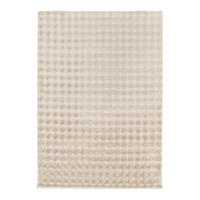 TEPPICH ultraweich mit Relief-Effekt beige - Beige, Textil (120/170cm) - AFK Living