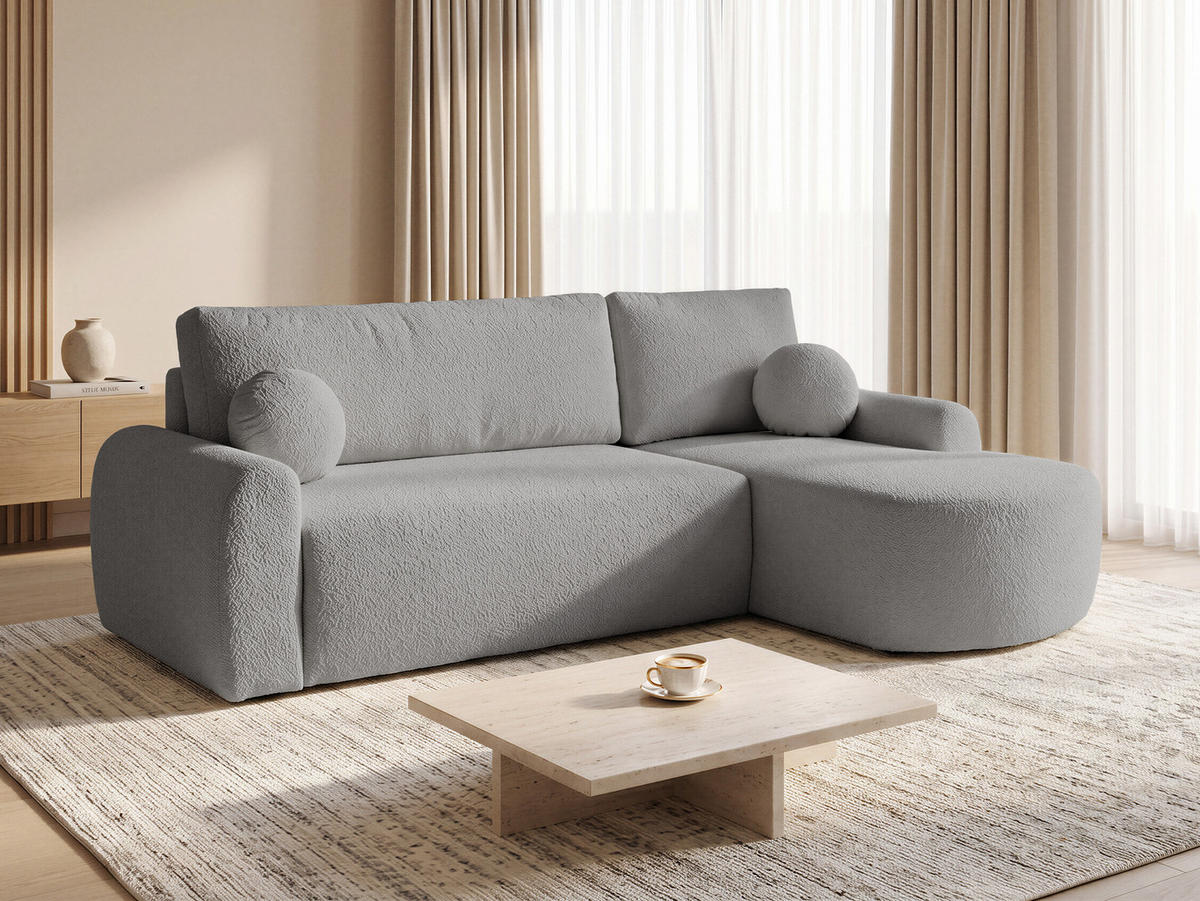 ECKSOFA Jazz, Seite: Rechts - Grau, Holz/Textil (160/240cm) - Sofnet