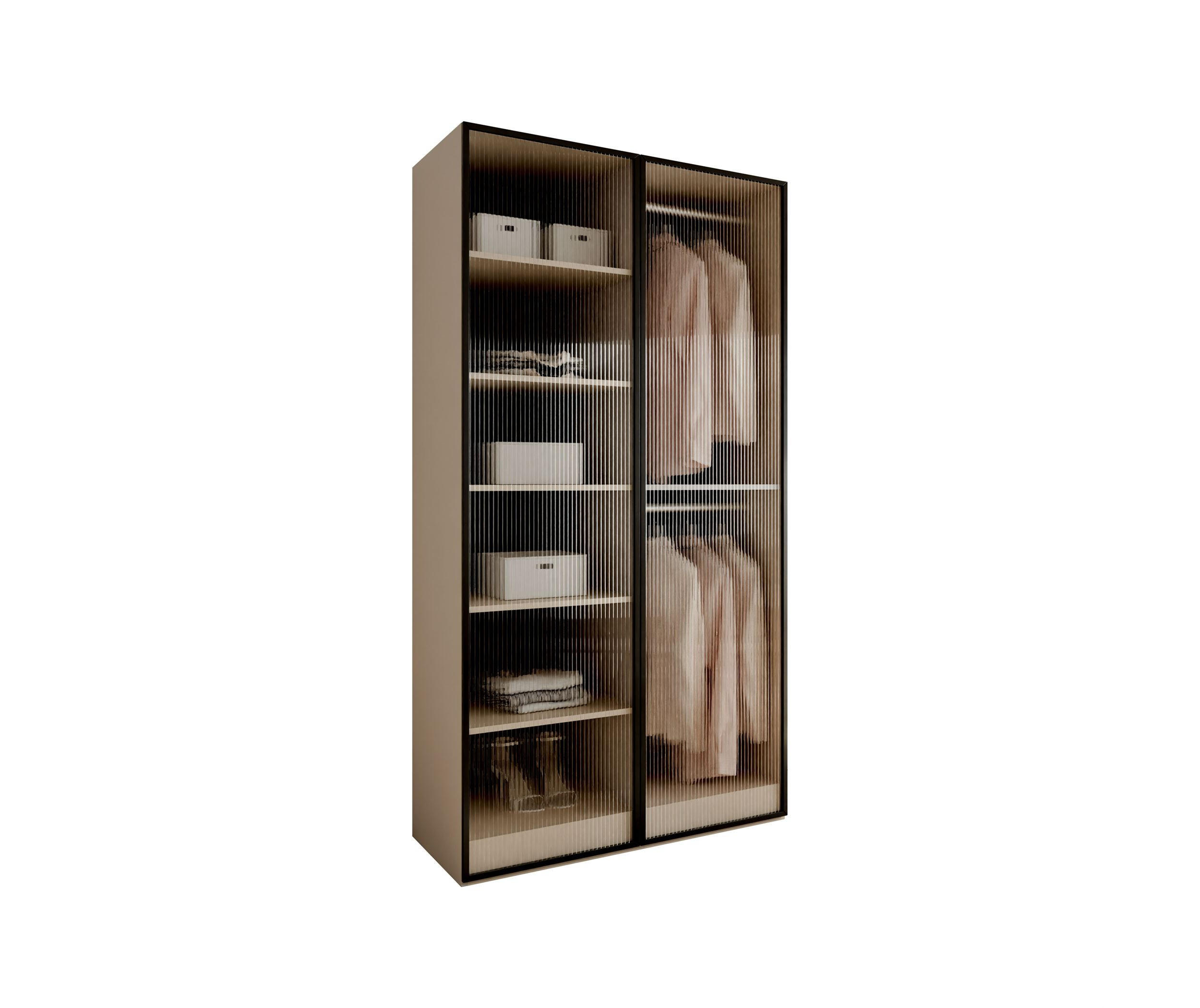 Lookway Kleiderschrank Kaschmir, Transparent 101x200x49 cm