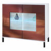 KOMMODE Grömitz Bordeaux Hochglanz - Bordeaux, Holzwerkstoff (92.5/83.5/35cm) - Vladon