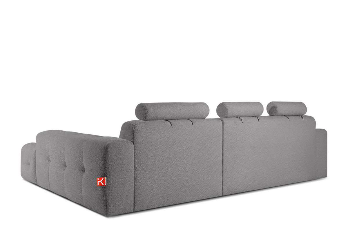 ECKSOFA RECHTS ALIGRA, Grau - Grau, Holz/Holzwerkstoff (290/191cm) - KONSIMO®