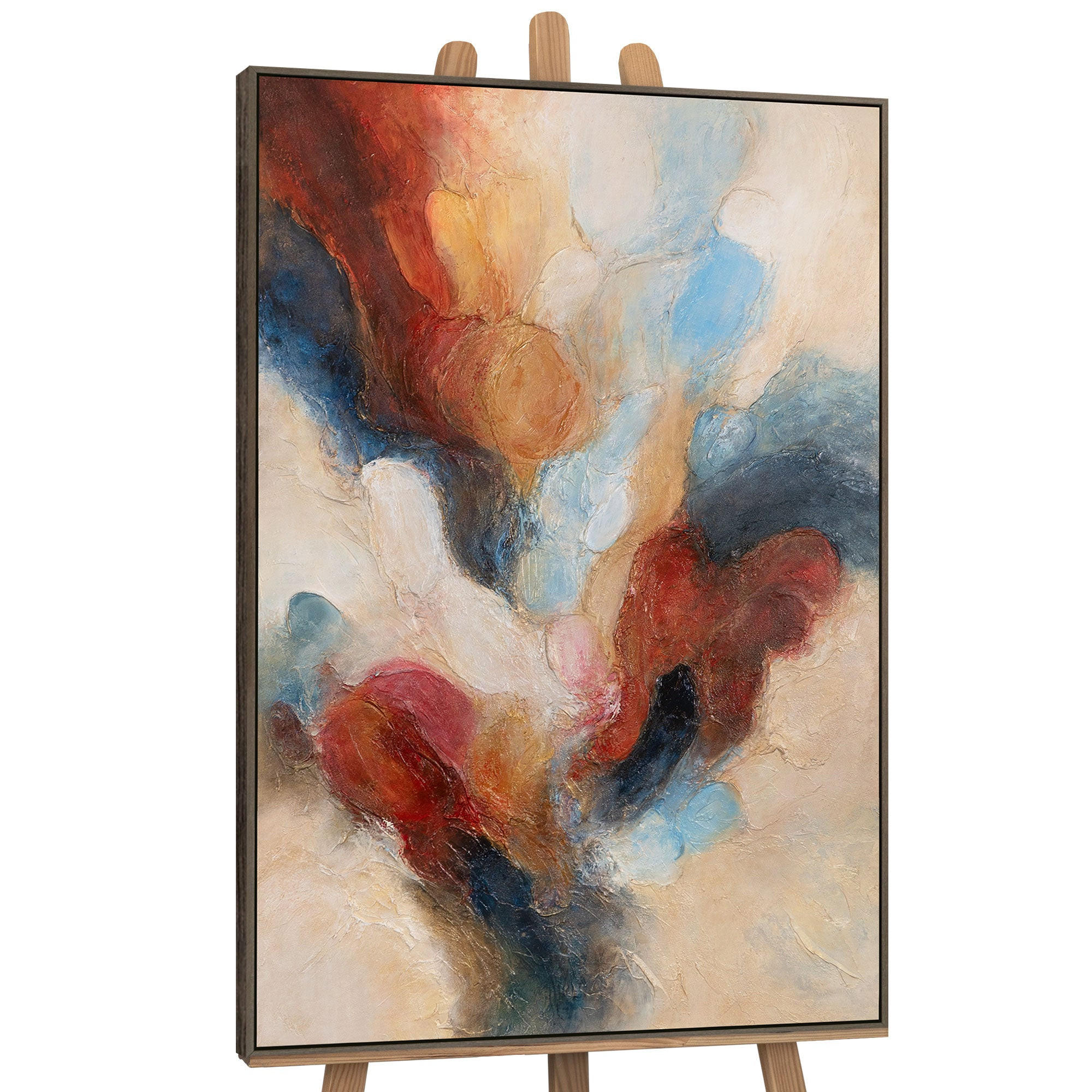 GEMÄLDE Musik in Farbe Schattenfugenrahmen Grau 140x100 cm - Grau, Holz (140/100cm) - YS-art gallery