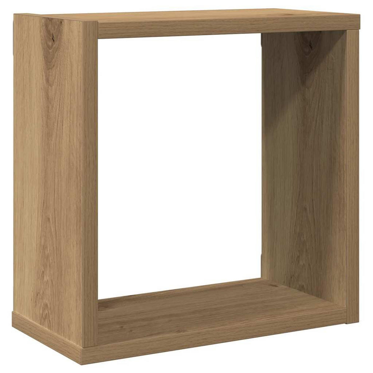 WÜRFEL-WANDREGALE 2Er Set Artisan-Eiche 30/15/30 Holzwerkstoff - Braun, Holzwerkstoff (15/30/30cm) - vidaXL