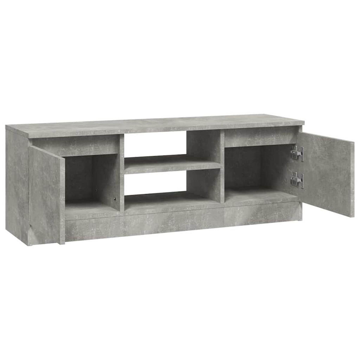 TV-SCHRANK Mit Tür Betongrau 102/30/36 Cm - Grau, Holzwerkstoff (30/36/102cm) - vidaXL
