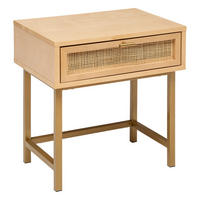 NACHTTISCH mit einer Schublade und Wiener Geflecht Rayo 45/35/50 cm - Braun, Holzwerkstoff (35/50/45cm) - Atmosphera Createur d´interieur