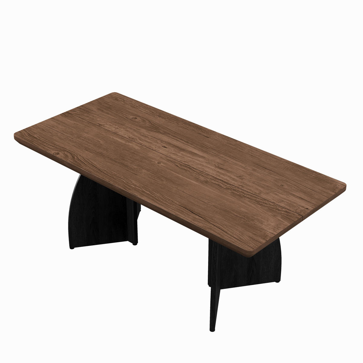 ESSTISCH 160x80cm Walnuss 4cm Tischplatte Wasserfest - Walnussfarben, Holzwerkstoff (80/160/76cm) - FLIEKS