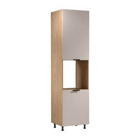 MIKROWELLENUMBAUSCHRANK D60PWN P/L – Sorento Beige Sonoma Eiche – Beige / Sonoma Eiche - Beige/Sonoma Eiche, Holzwerkstoff (60/247/58cm) - ROYAL24_MARKT