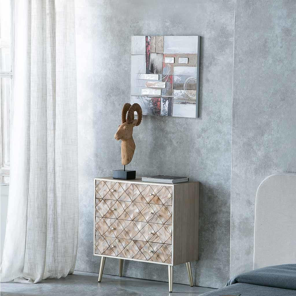 KOMMODE 73x35x79 cm - Braun, Holz (72.5/79/35cm) - Wanderlust