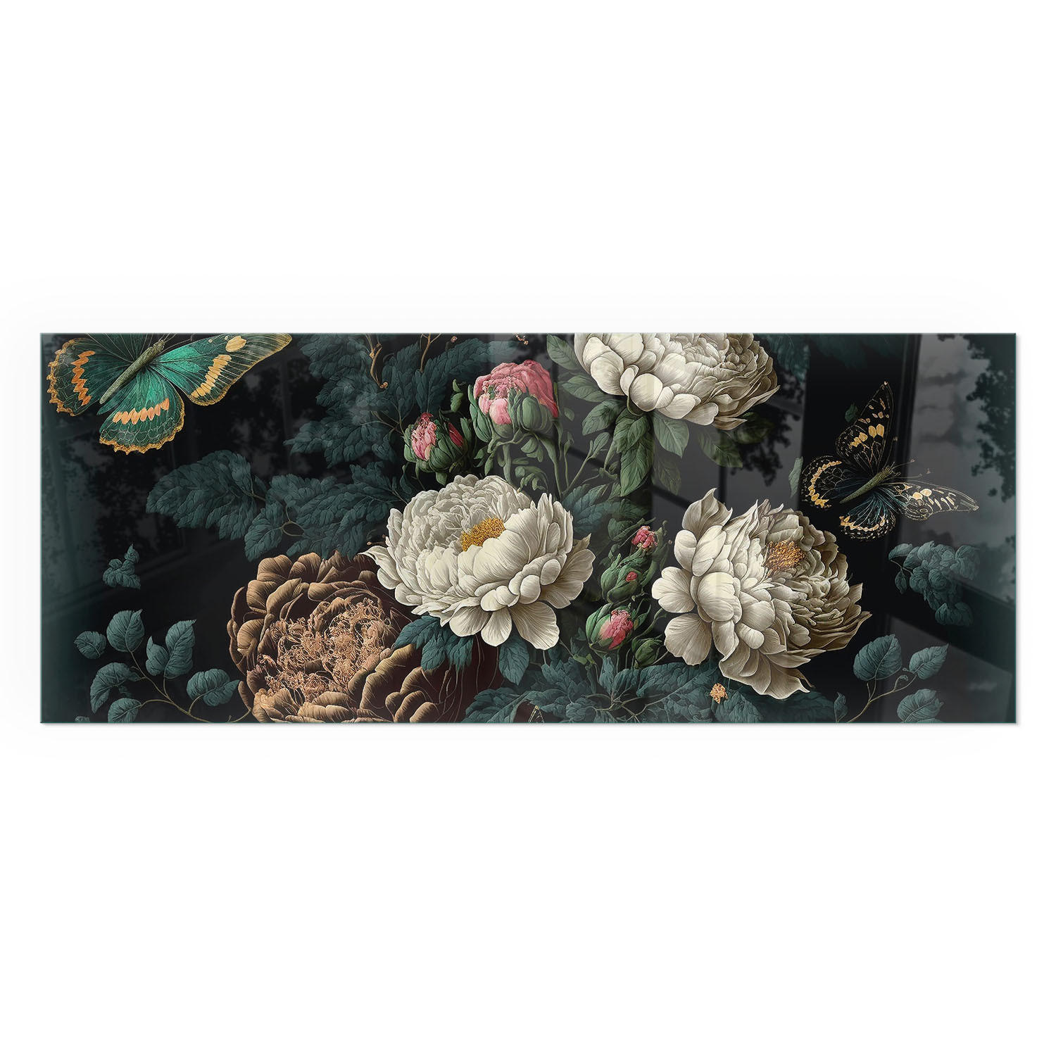 TULUP PODLOŽKA POD KRB 125x50 cm - Květinový vzor s motýly